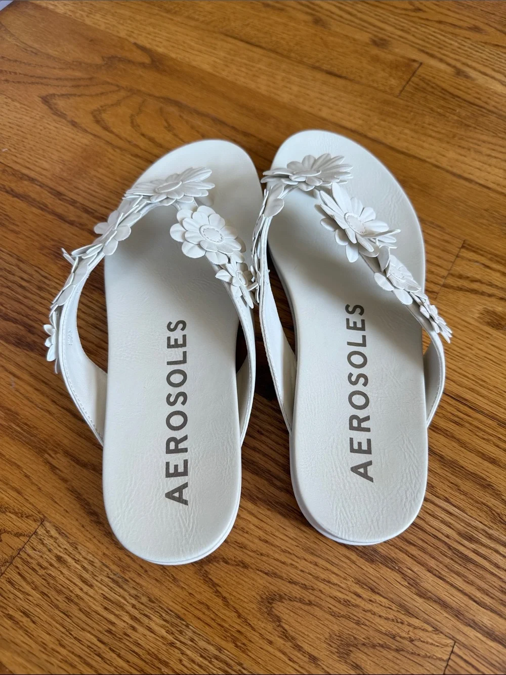 Aerosoles Floral Flip Flops